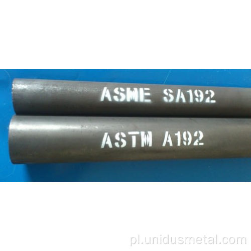 ASTM A192 Wysokociśnieniowe rury kotłowe bez szwu ze stali węglowej